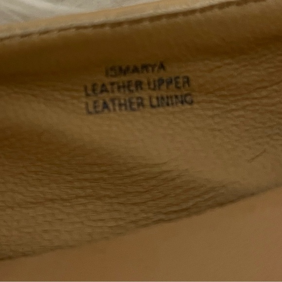 Women's Isaac Mizrahi Tan & Black Quilted Patent Leather Ballet Flats Si… - Picture 4 of 10